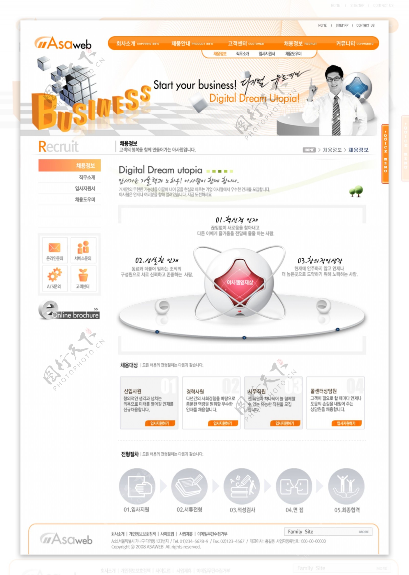韩国网站韩文模板图片