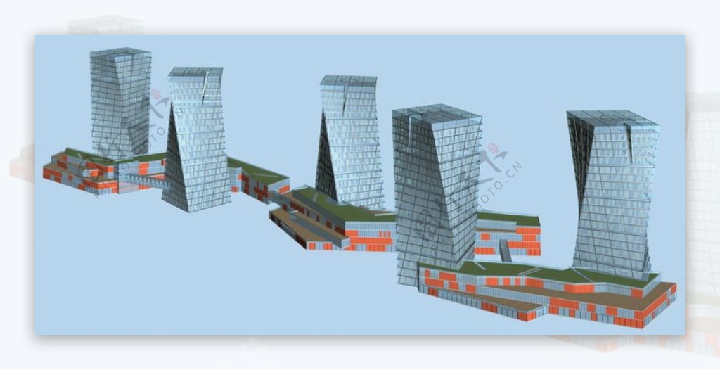 都市华丽建筑3D模型