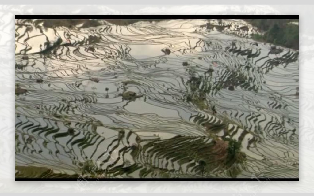 山水风景画视频素材图片