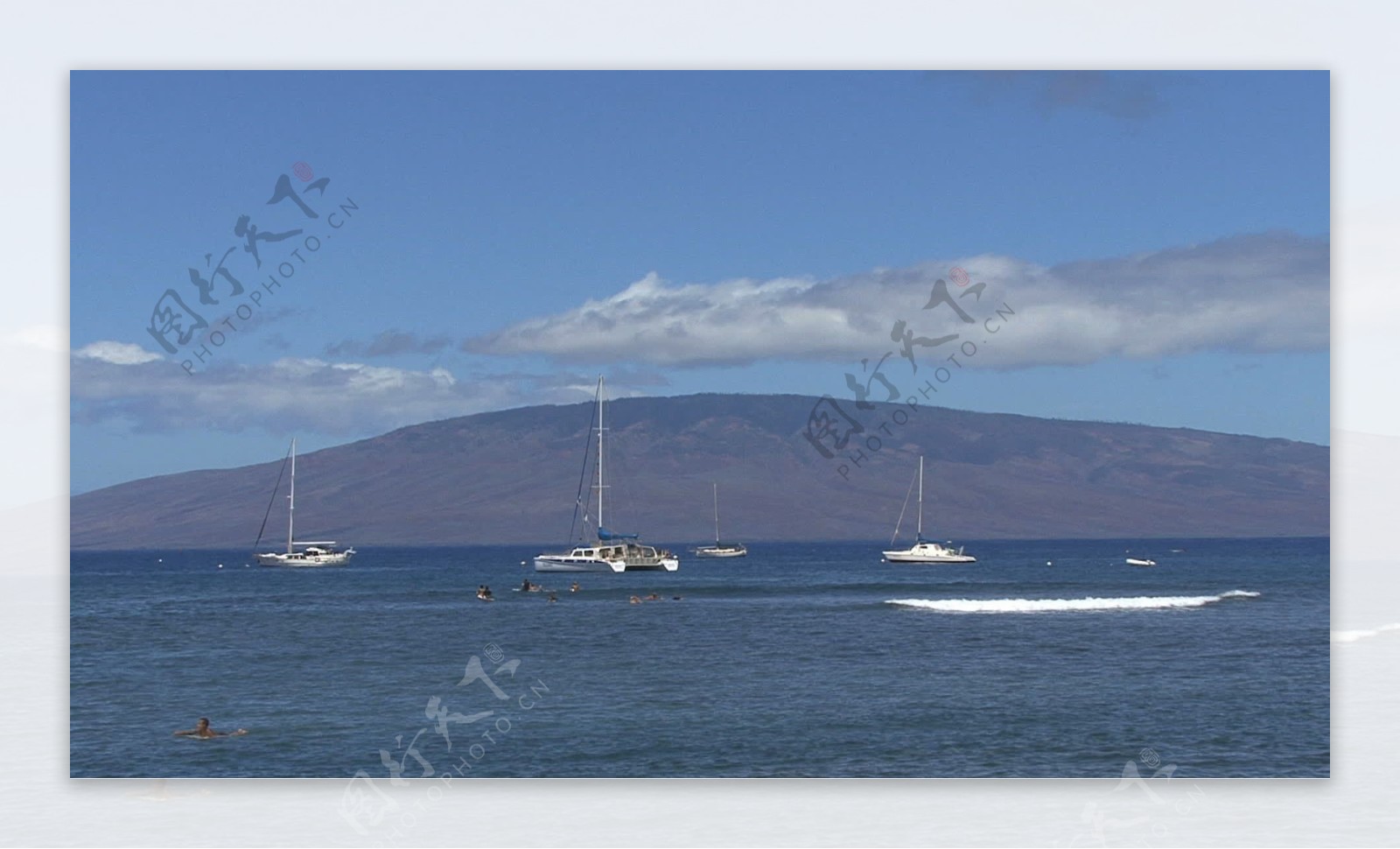 毛伊岛的冲浪和帆船拉奈岛股票视频视频免费下载