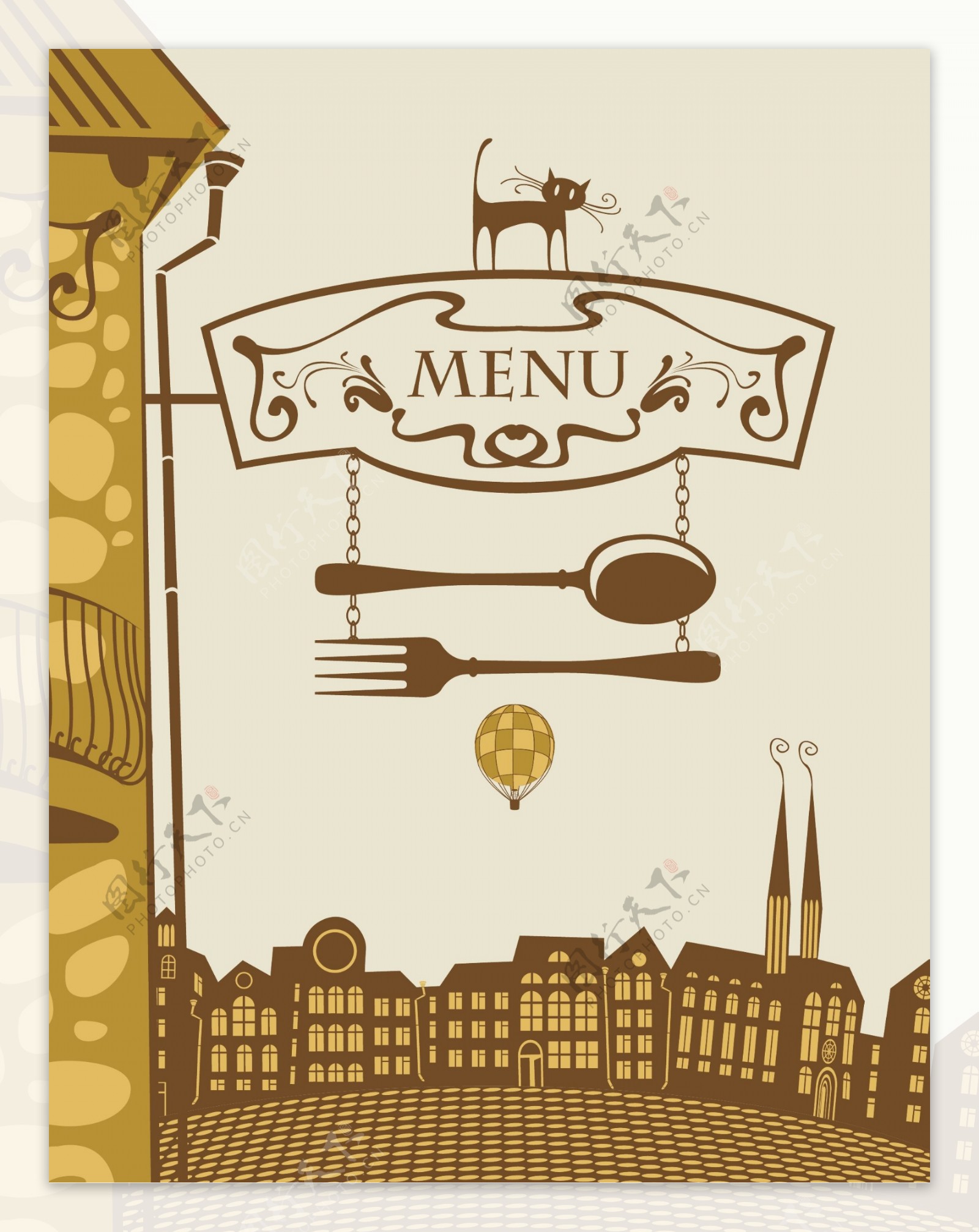 西餐menu封面设计