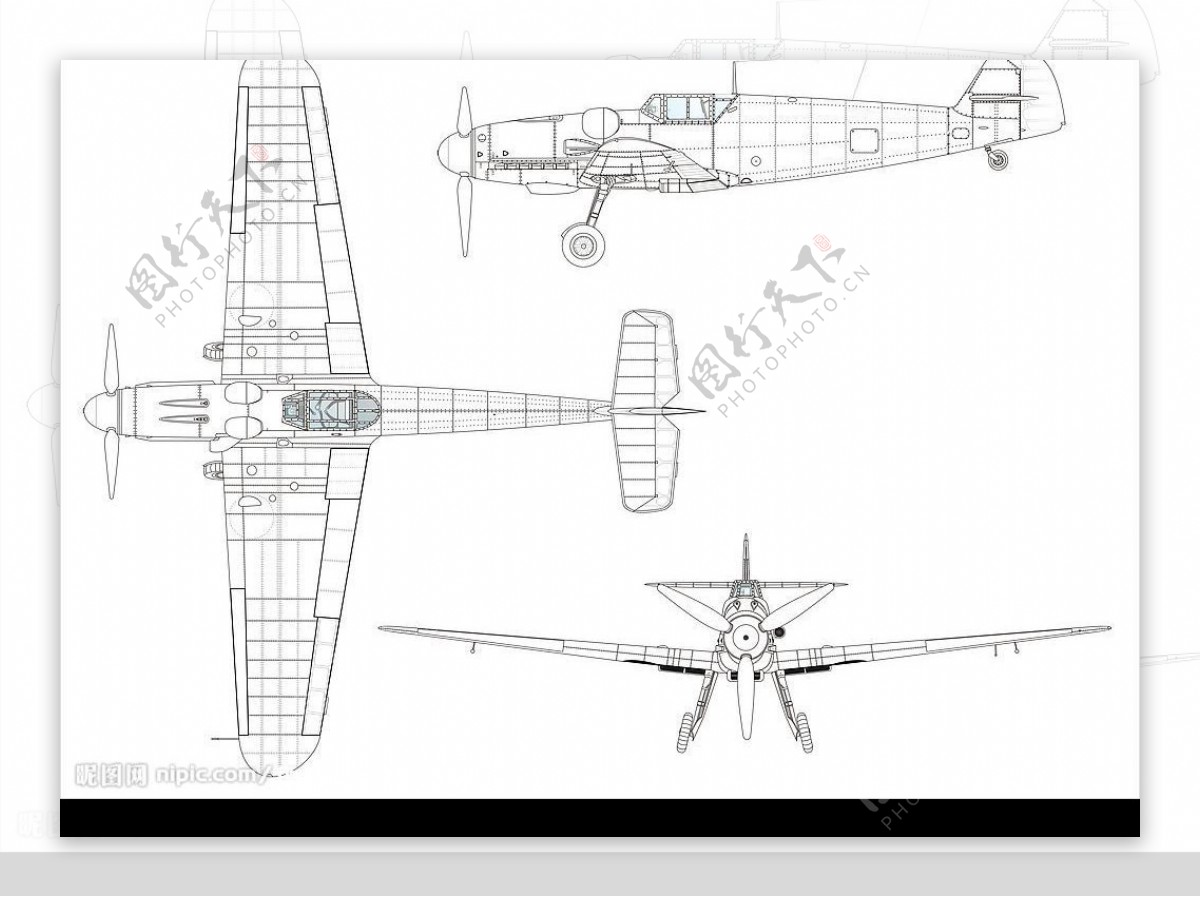 Bf109G战斗机图片