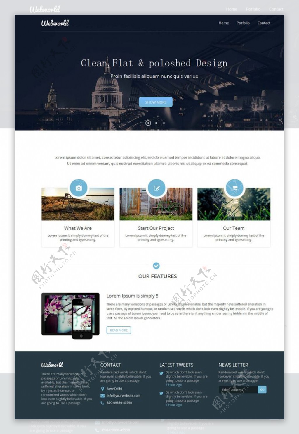 美国白宫建筑网站模板图片