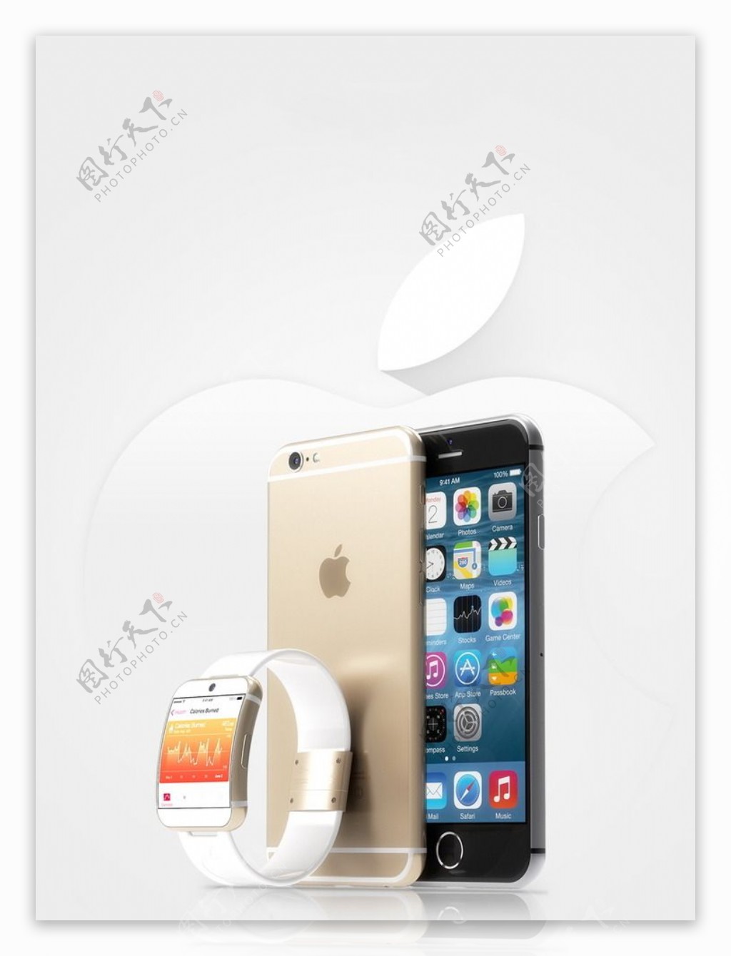 苹果6和腕表图片