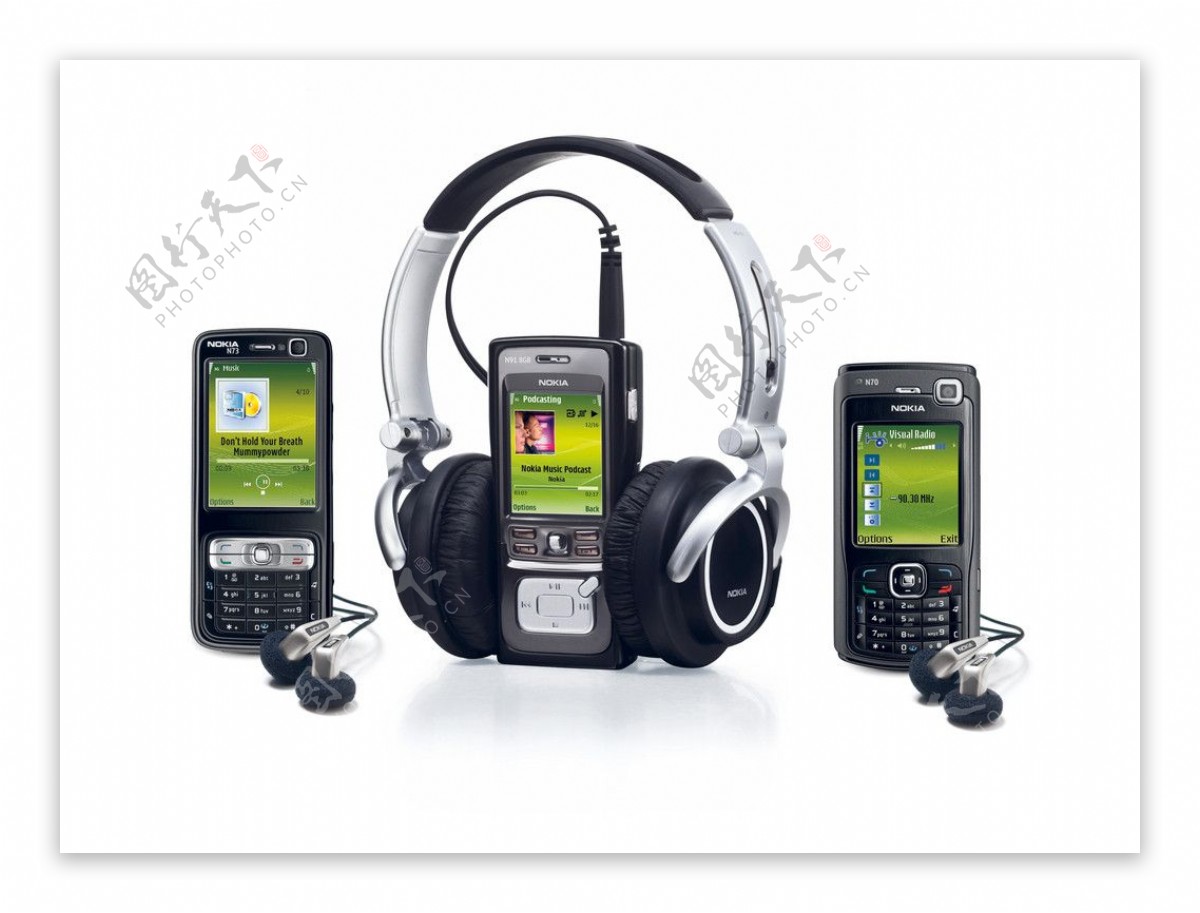 诺基亚N70N73N91手机带耳麦图片