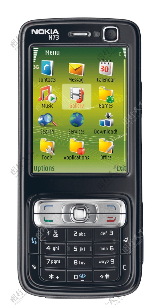诺基亚N73手机正面图片