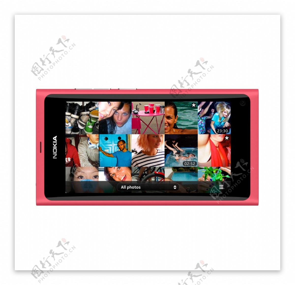 诺基亚N9手机红色正面图片