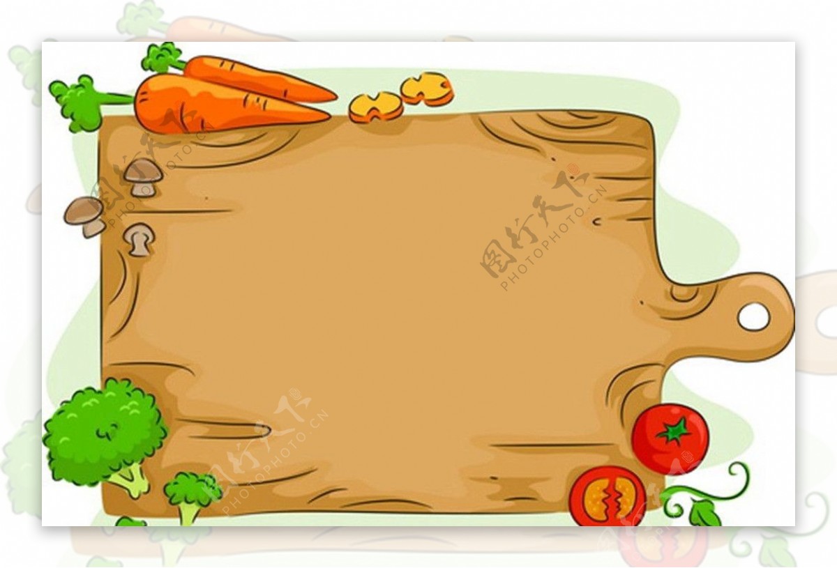 胡萝卜蔬菜菜板子图片