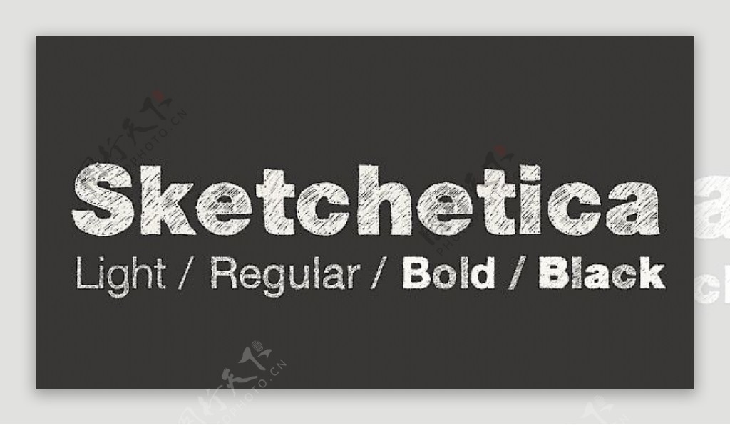 Sketchetica系列字体下载
