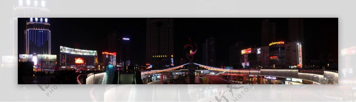 咸阳中心广场全景图片