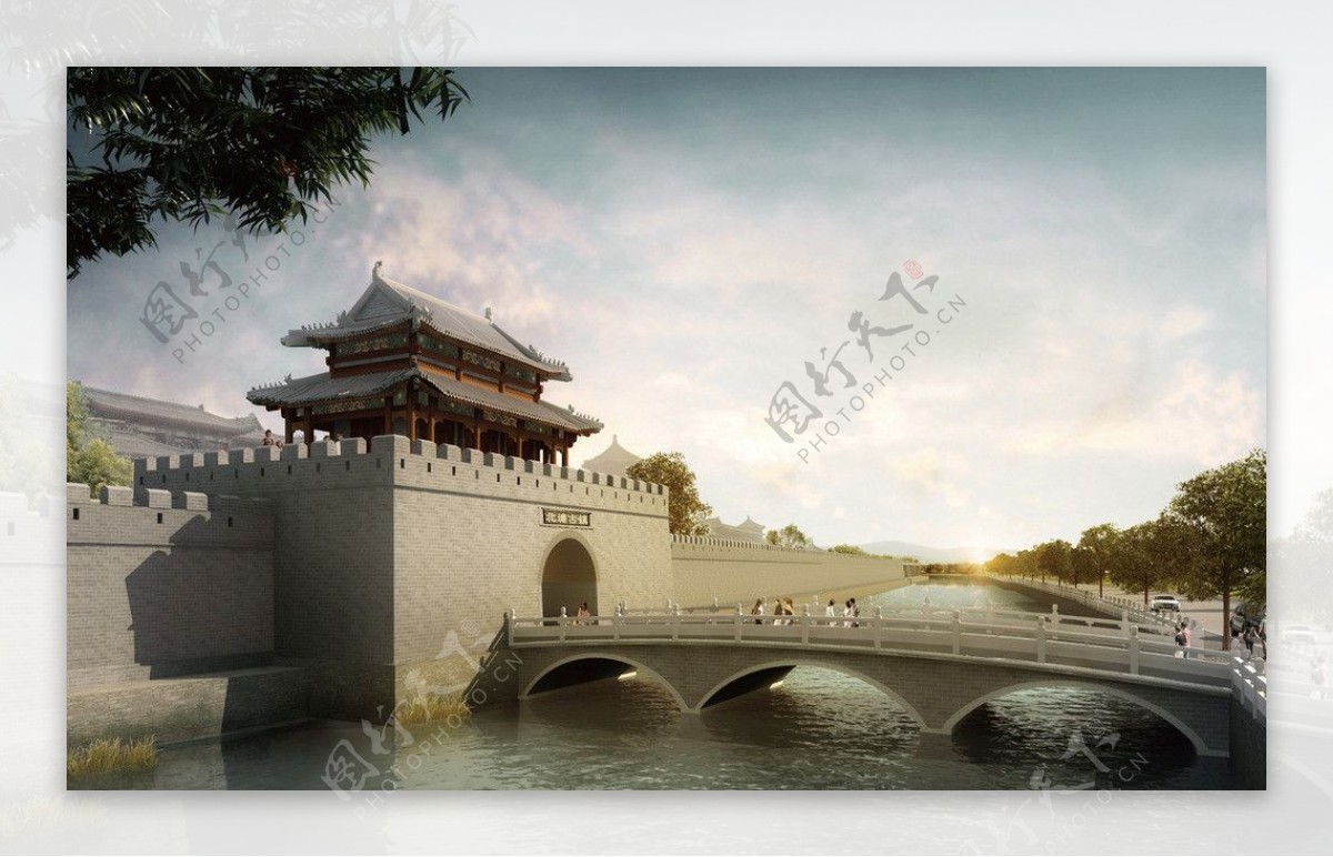北塘城门楼图片