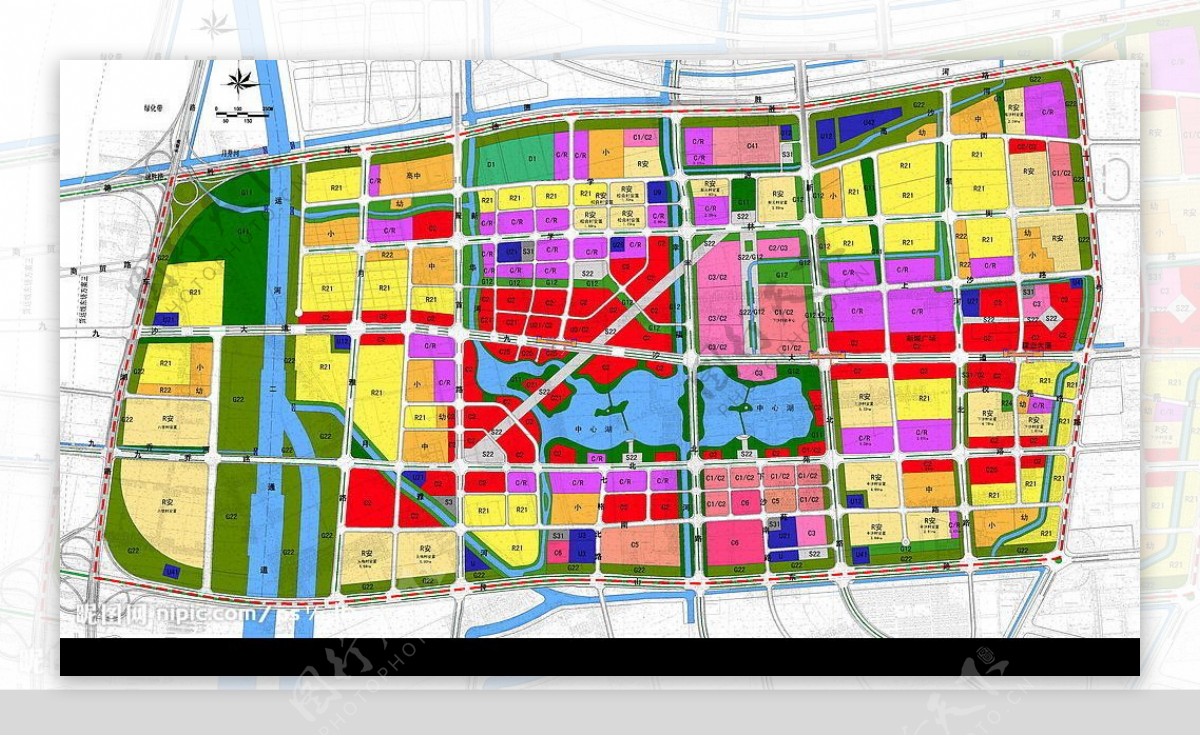 杭州下沙中心区规划图图片