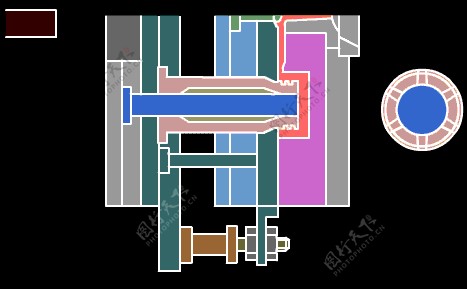 注塑模具模拟图片