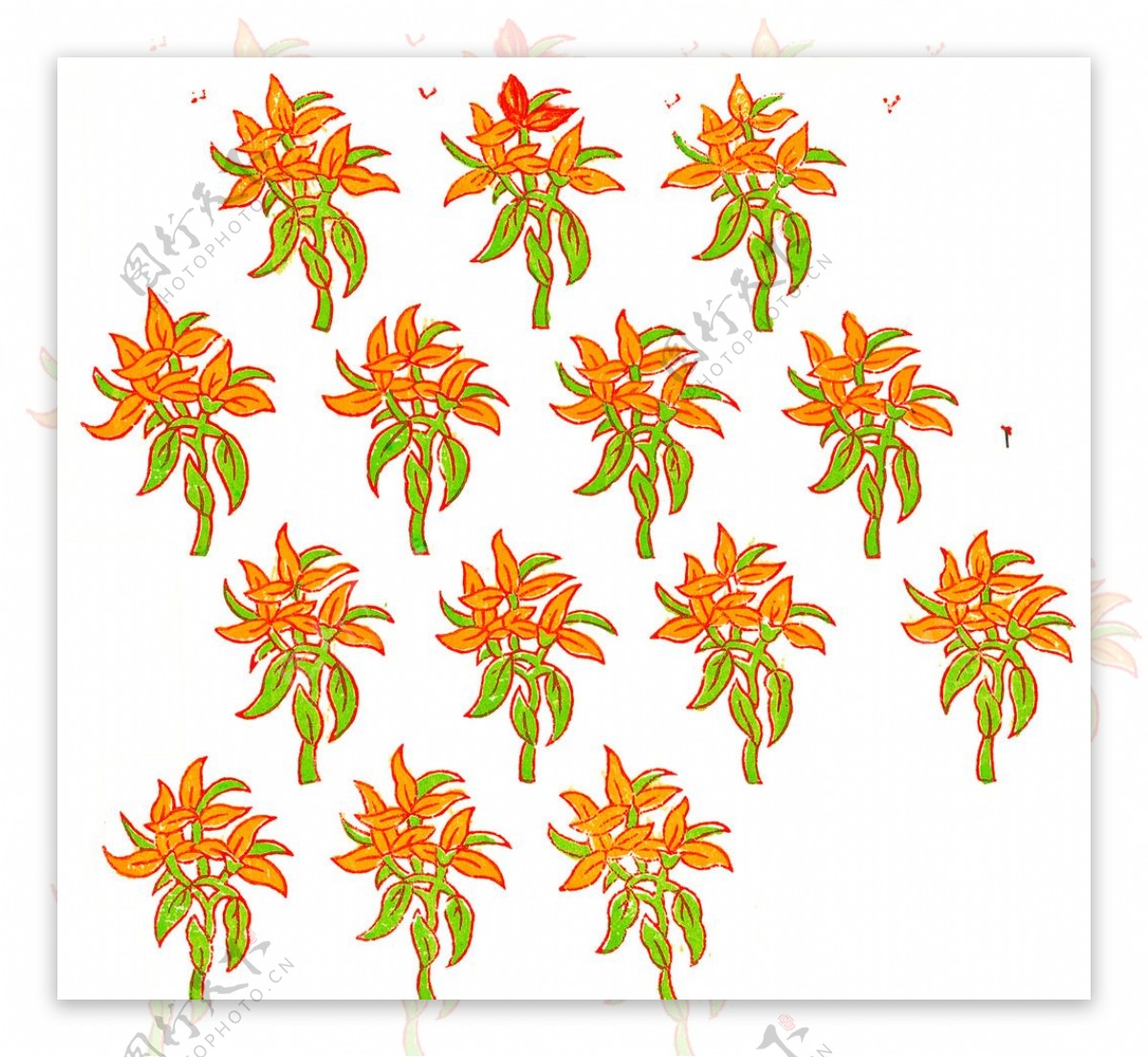花卉背景设计图片