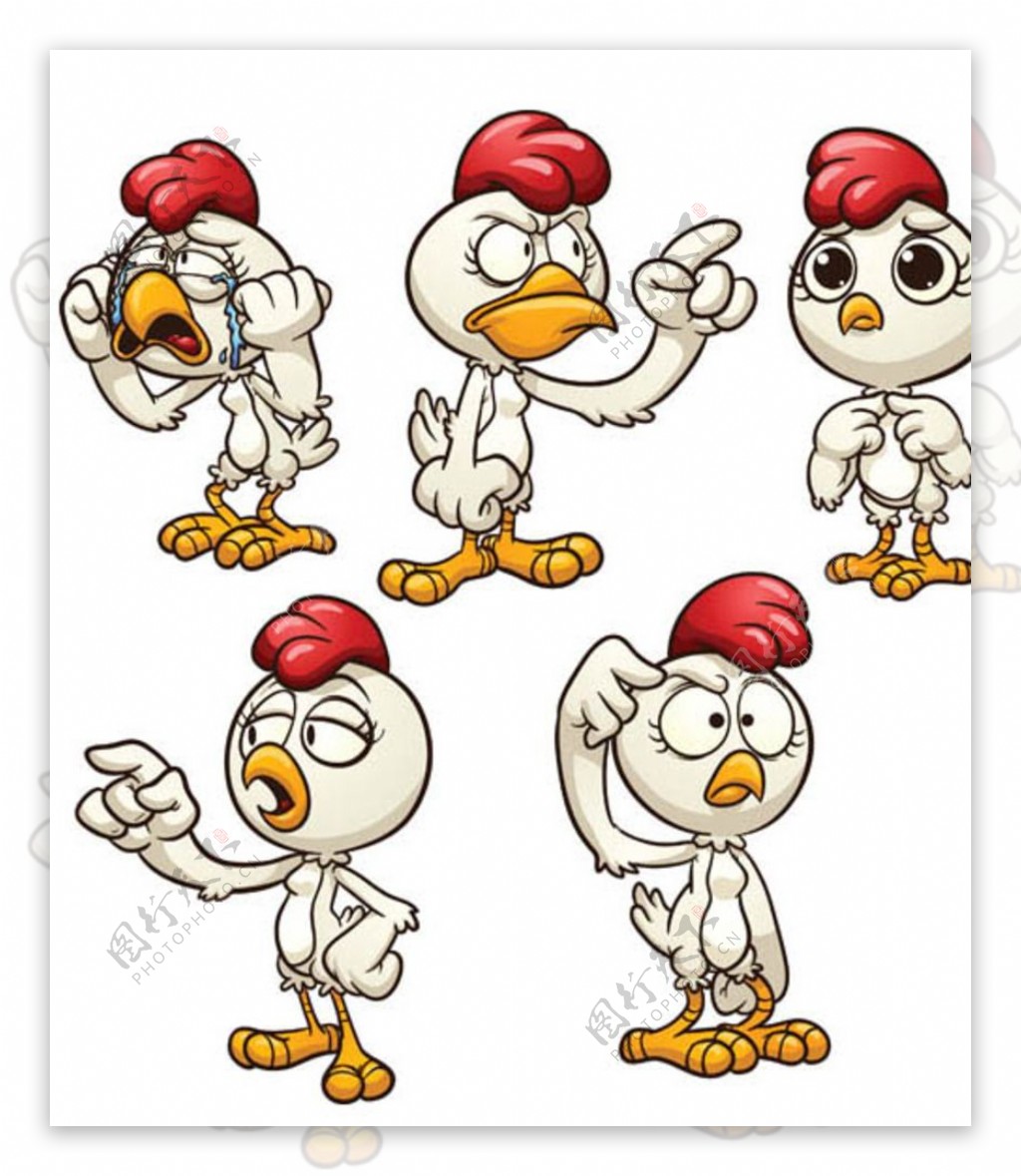 鸡年 十二生肖矢量AI 卡通动物|平面|图案|谢斌 - 原创作品 - 站酷 (ZCOOL)