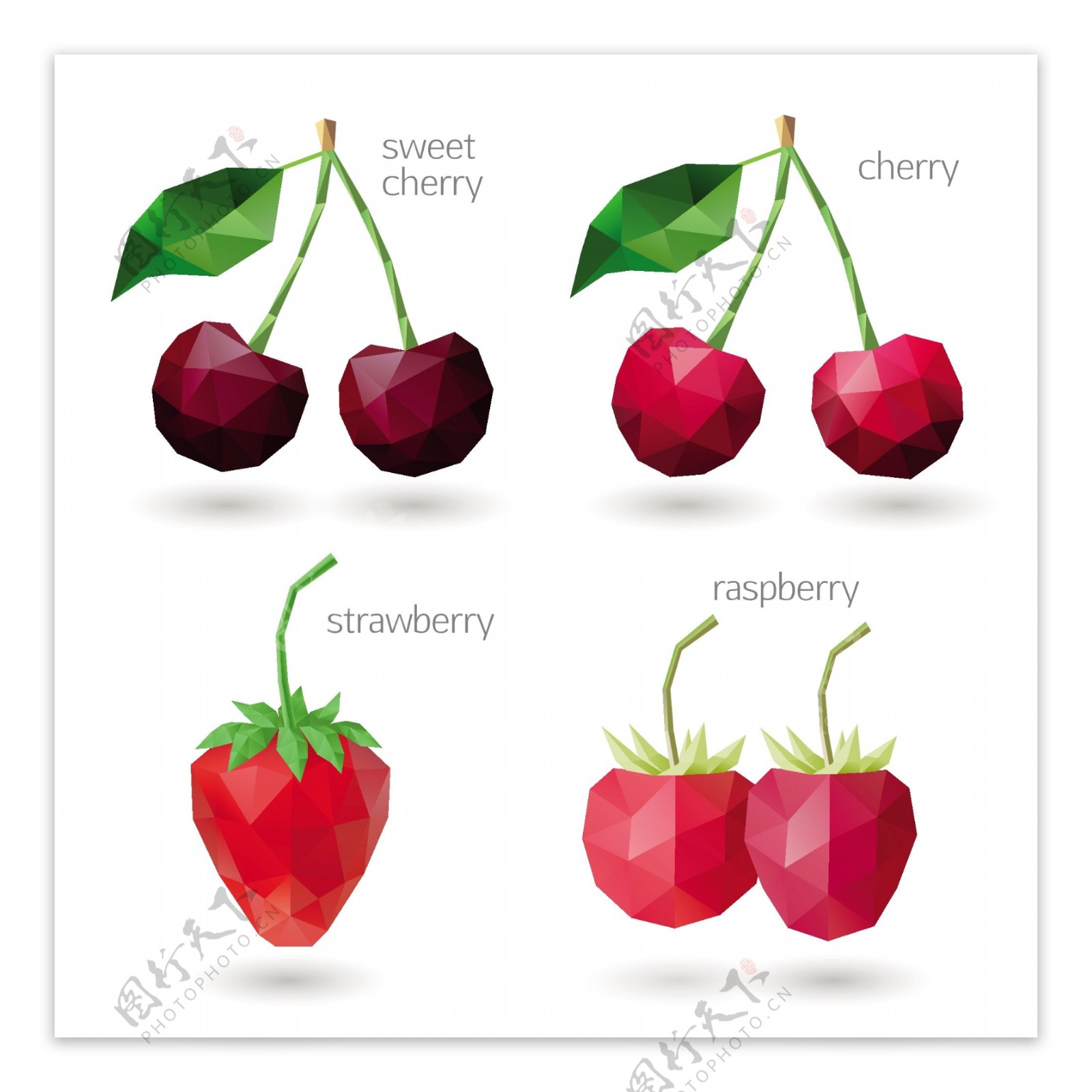 樱桃水果设计图片