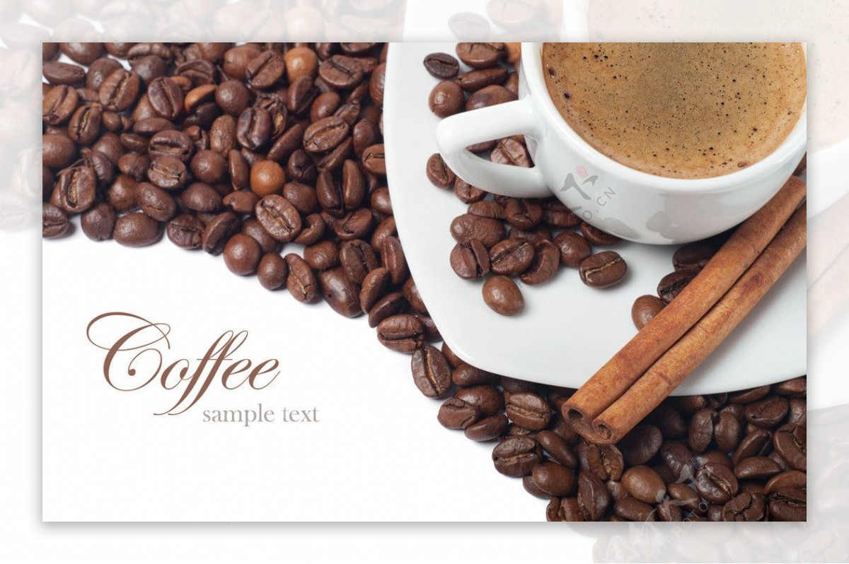 咖啡饮品咖啡豆图片