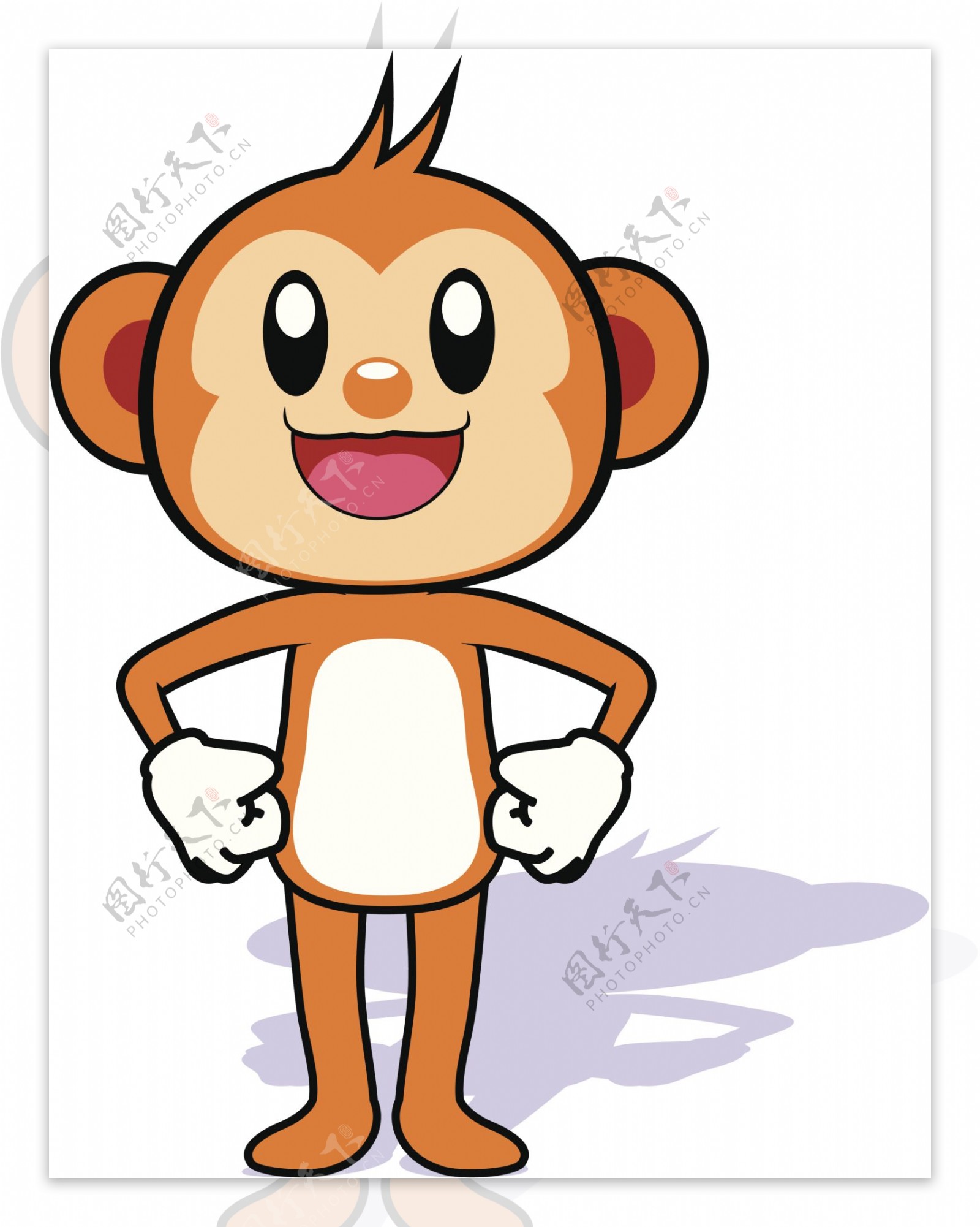 可爱卡通猴子设计图__其他_动漫动画_设计图库_昵图网nipic.com
