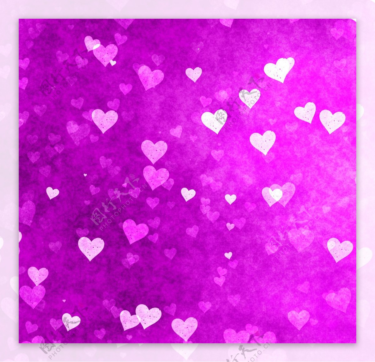紫色爱心插画图片素材免费下载 - 觅知网