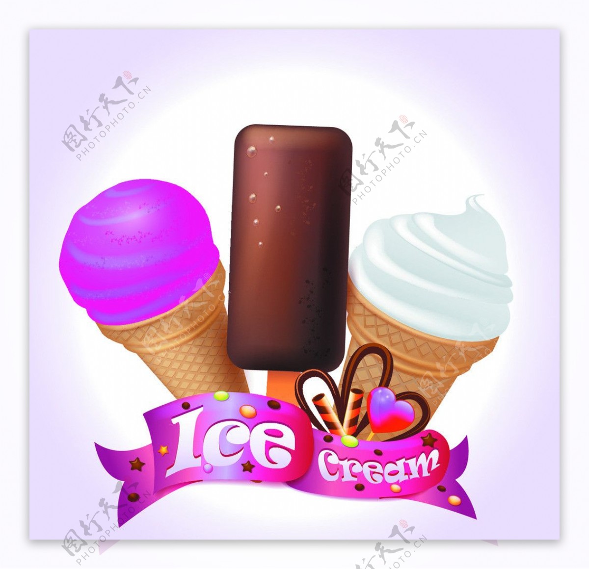 冰淇淋雪糕图片