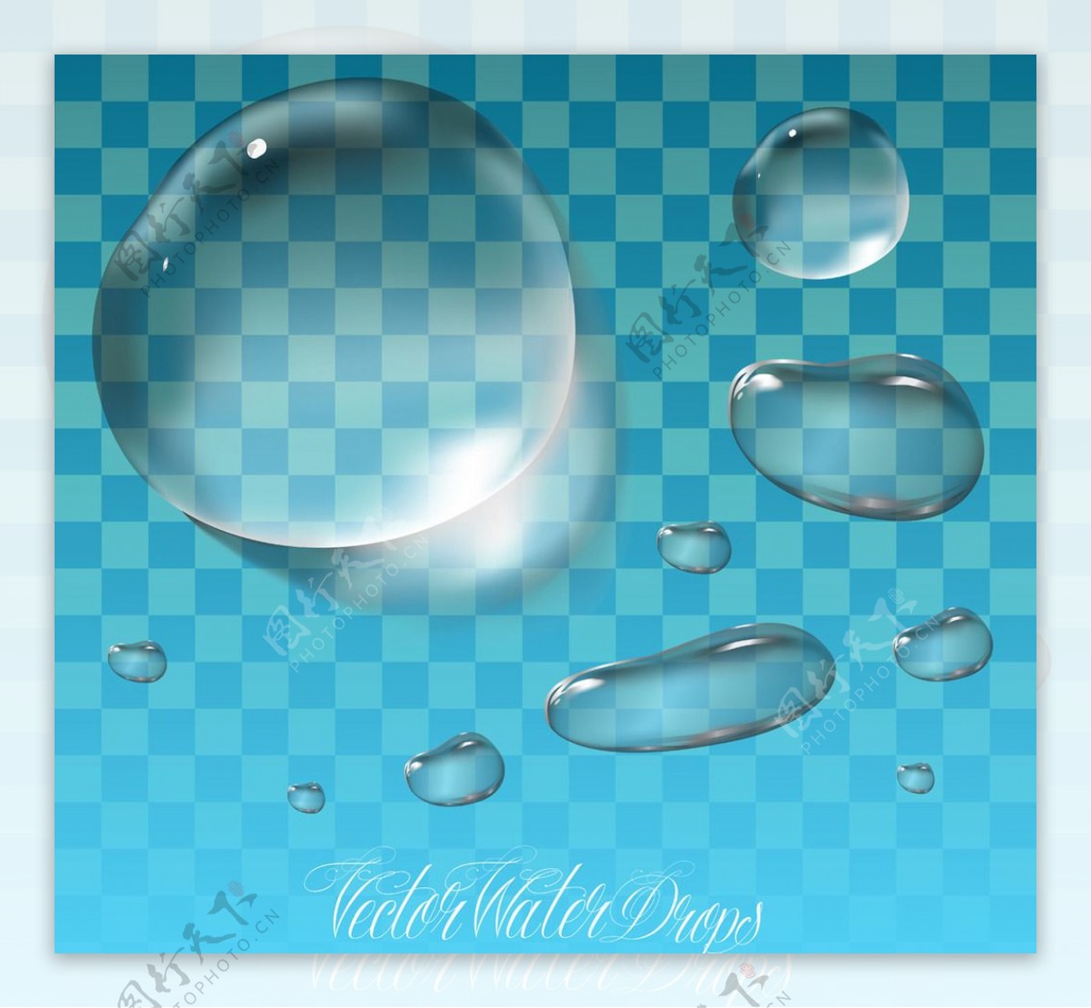 透明水珠图片