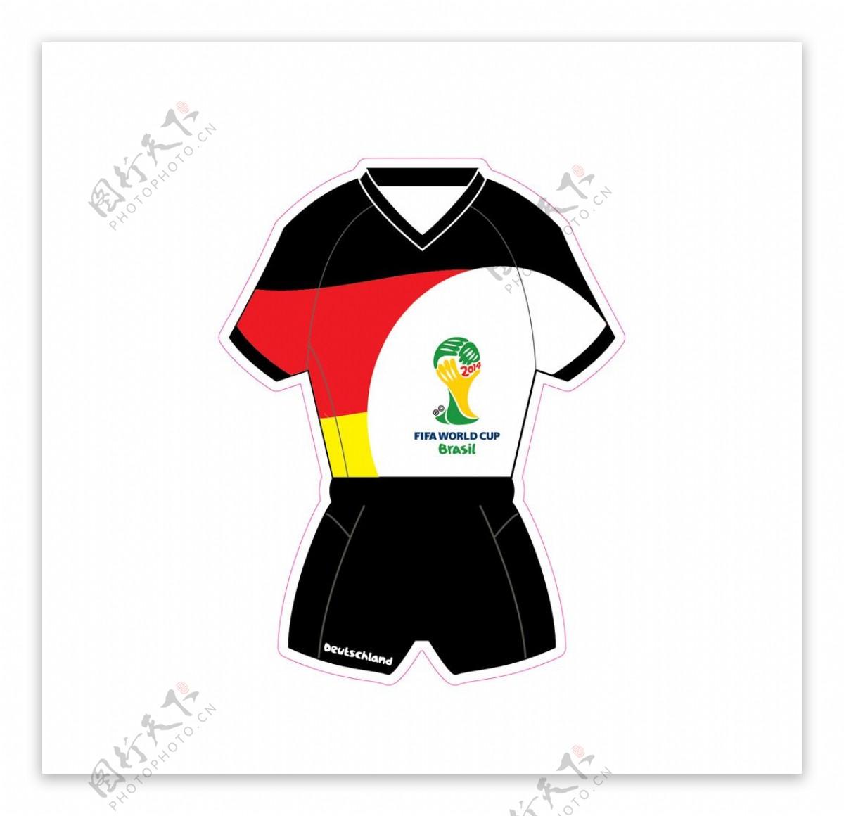 世界杯logo足球衣图片
