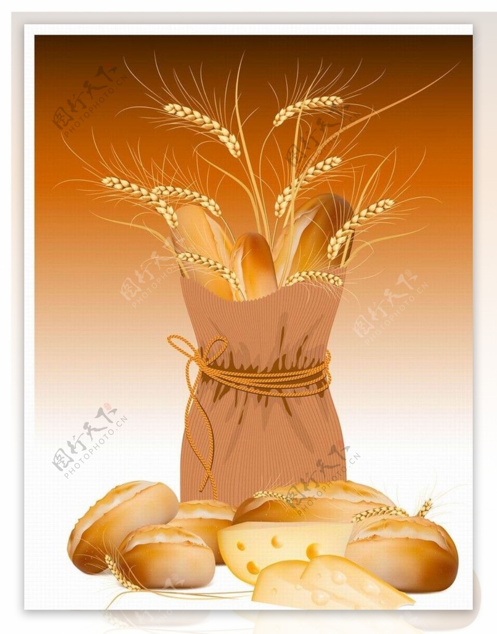 小麦与面包图片素材-编号27640806-图行天下