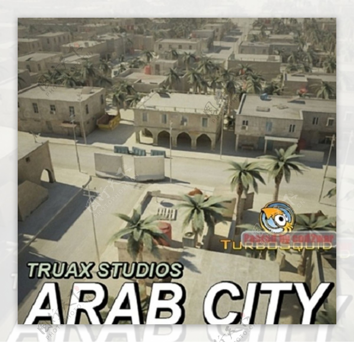 阿拉伯城市3D模型素材图片