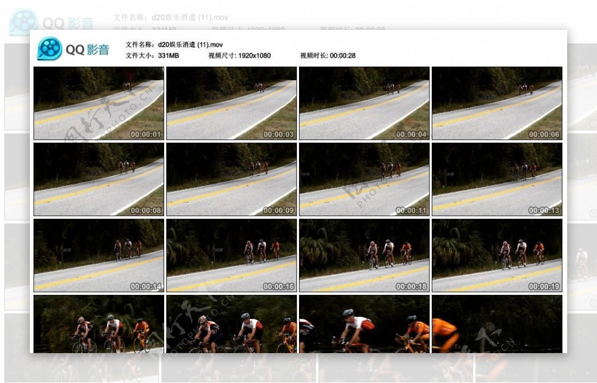 公路自行车比赛高清实拍视频素材