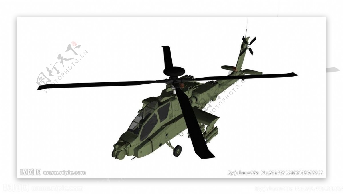 阿帕奇直升机模型图片