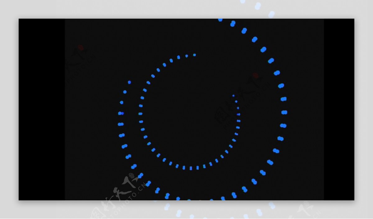 动态蓝色圆圈视频