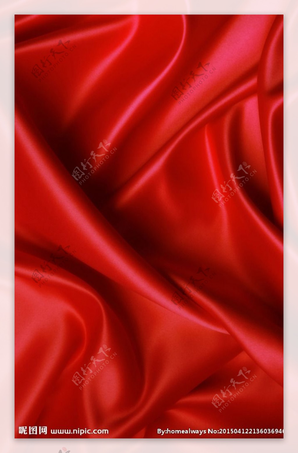红色绸布图片