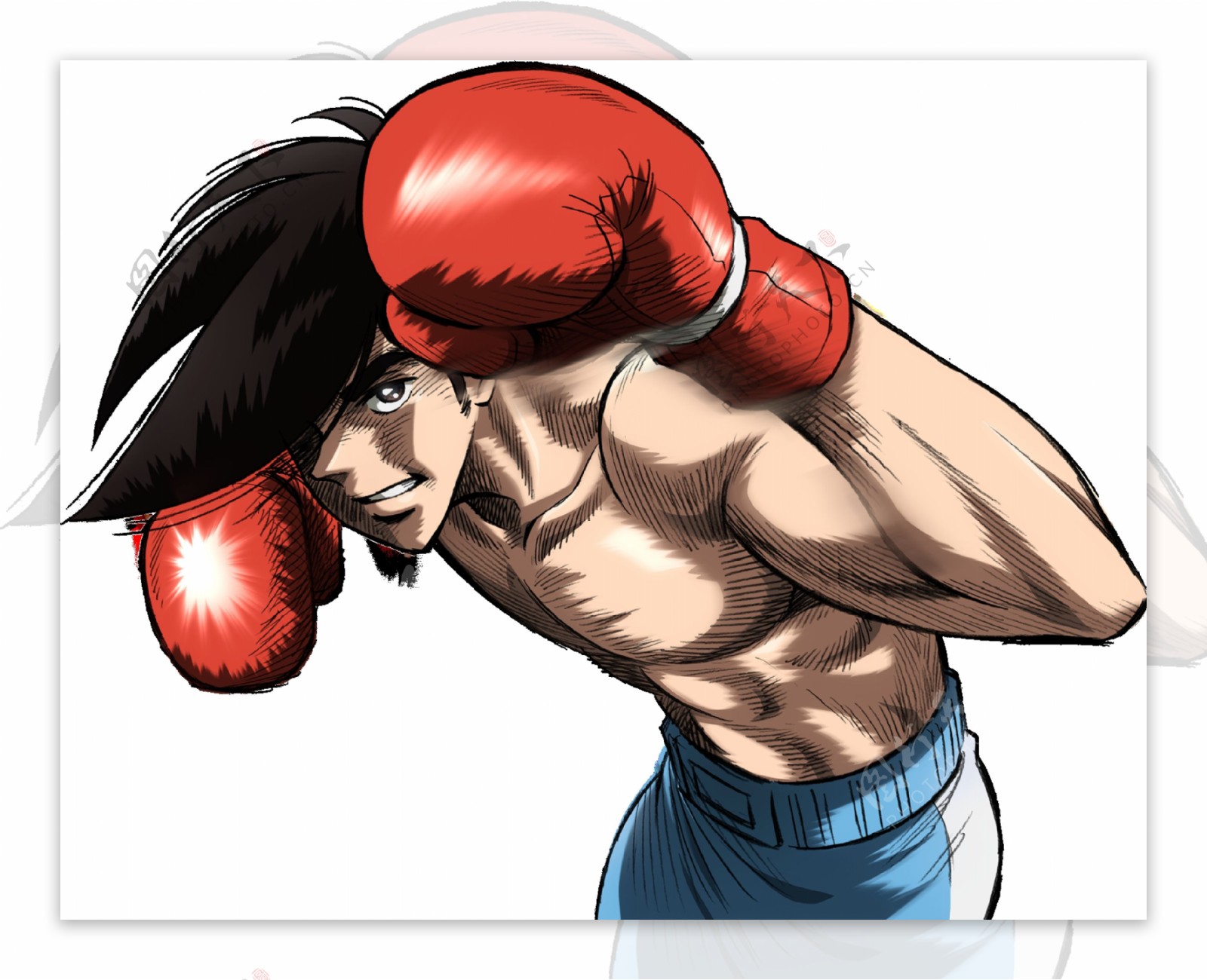 卡通拳击手图片