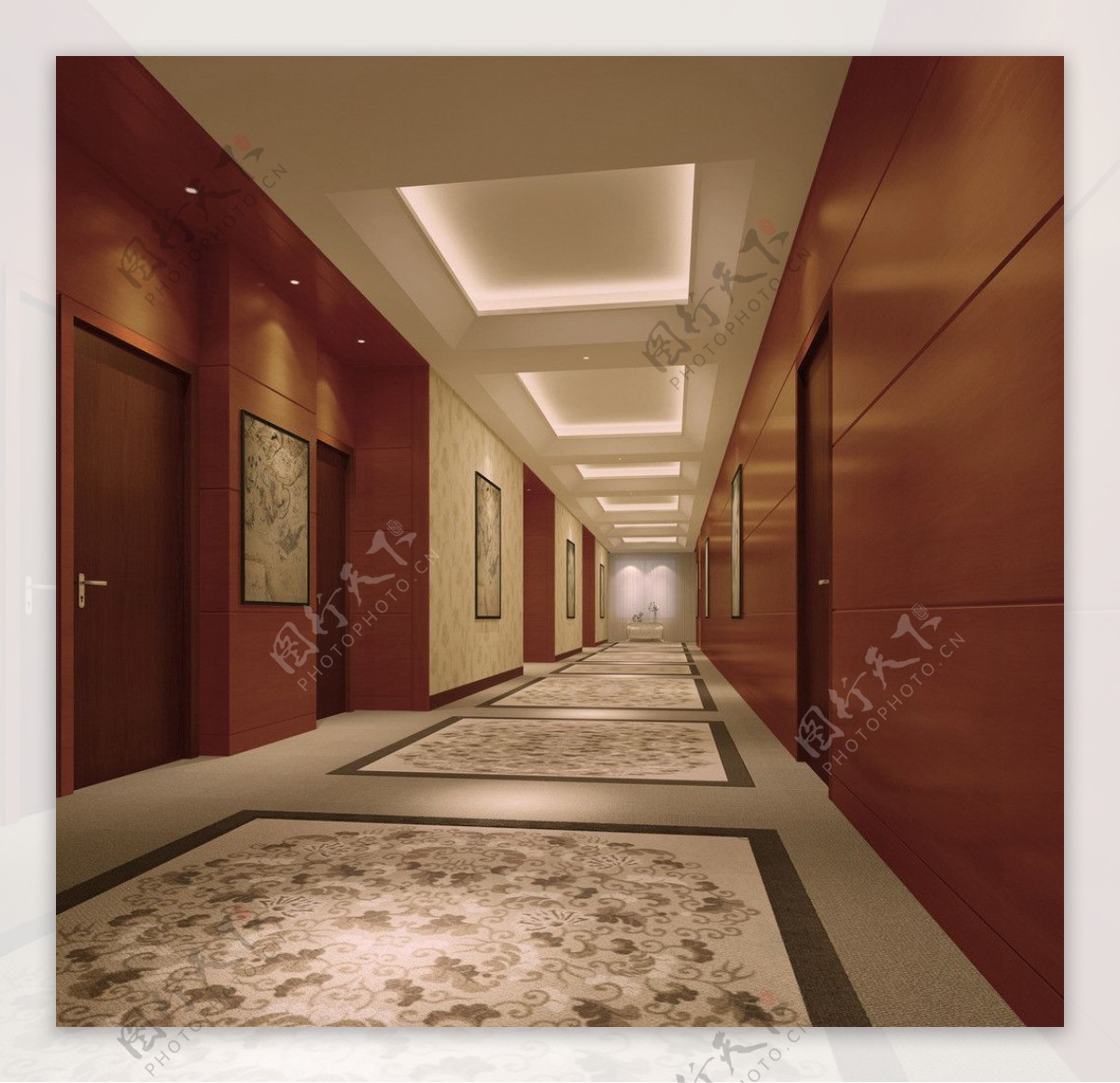 走廊设计效果图图片