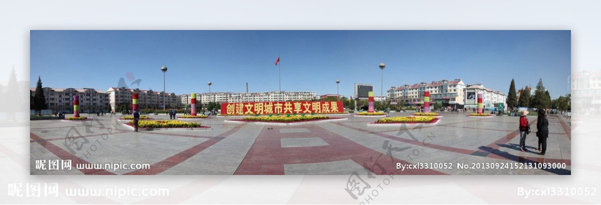 惠农区文景广场图片
