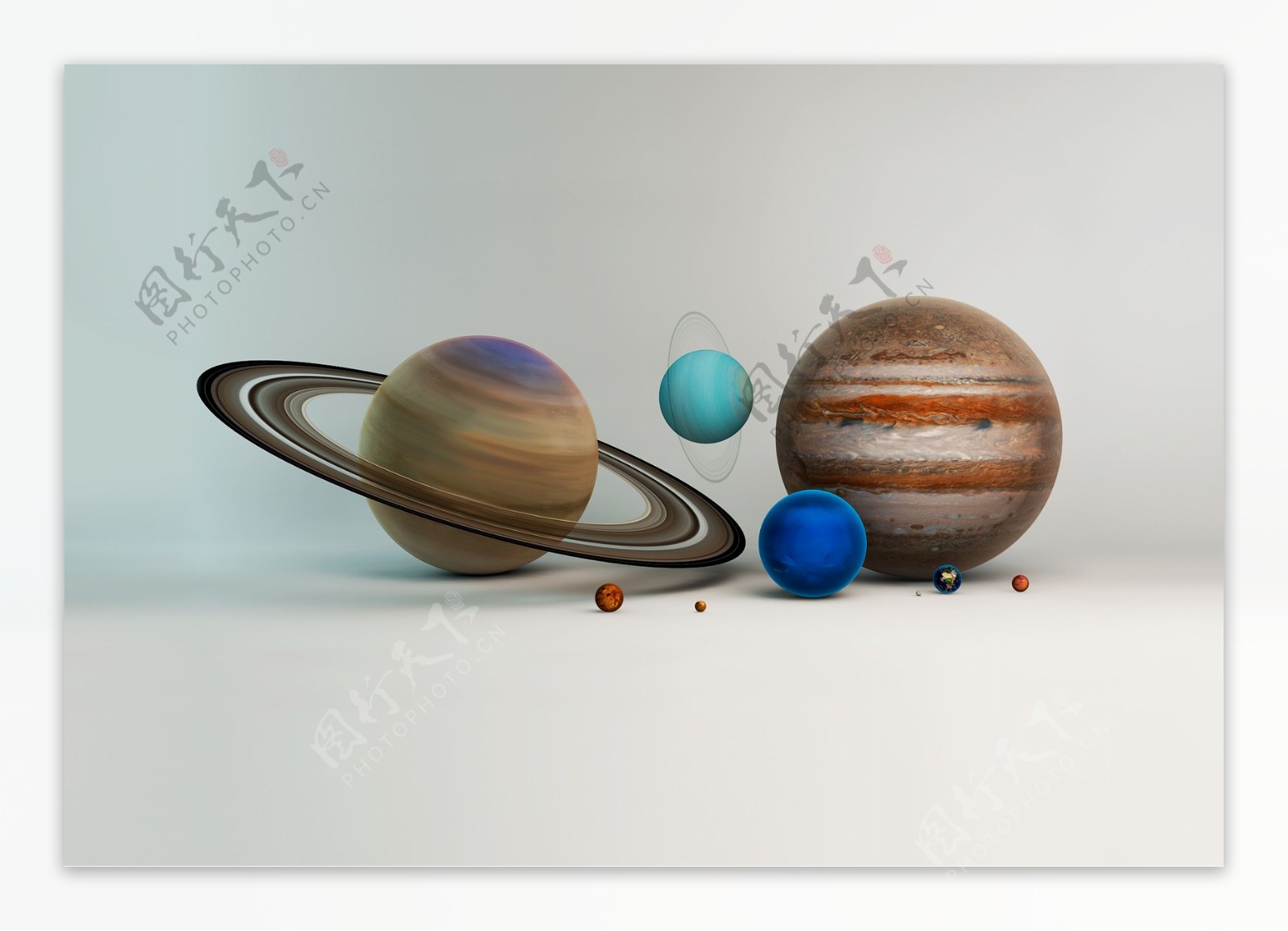 太阳系行星3D模型图片