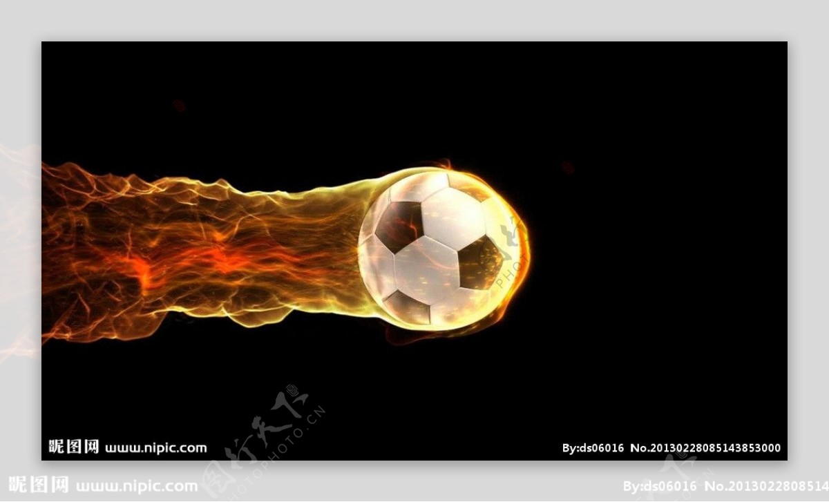 LED屏幕视频素材运动火足球