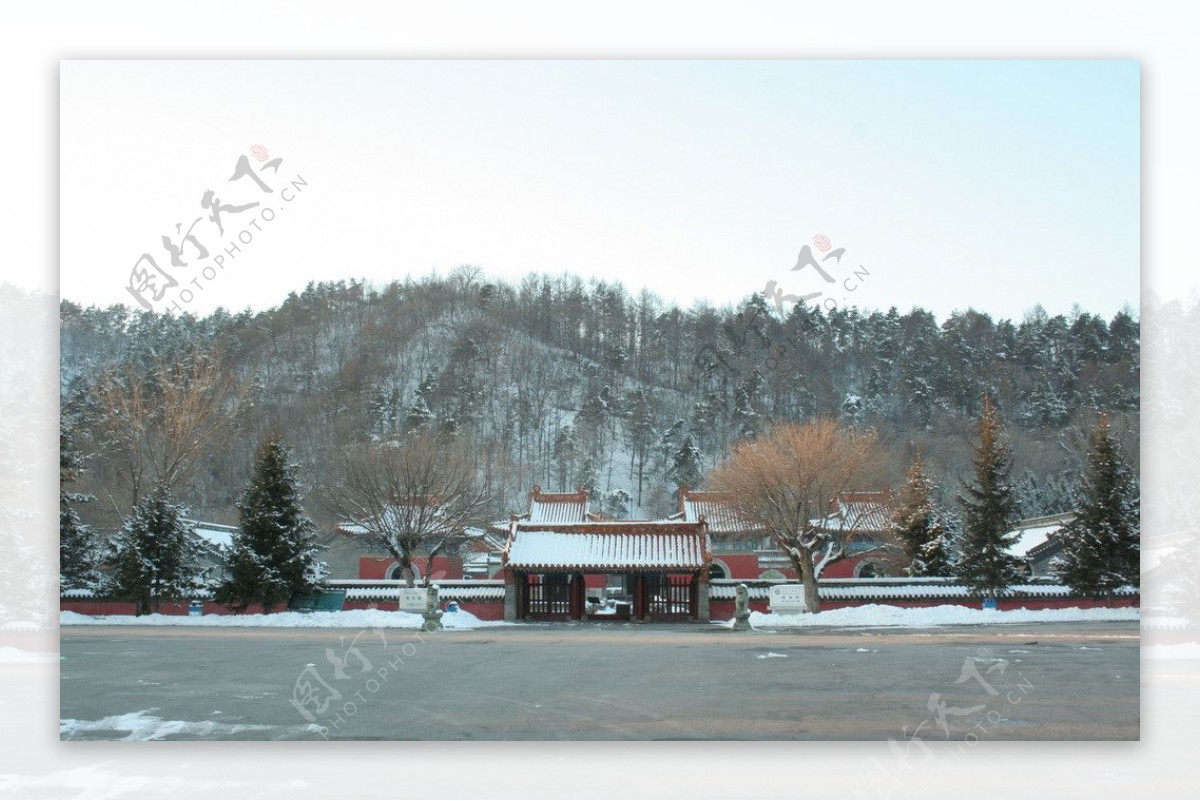 雪后皇陵永陵图片