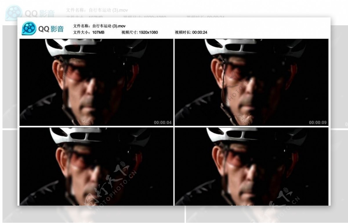 自行车运动员高清实拍视频素材
