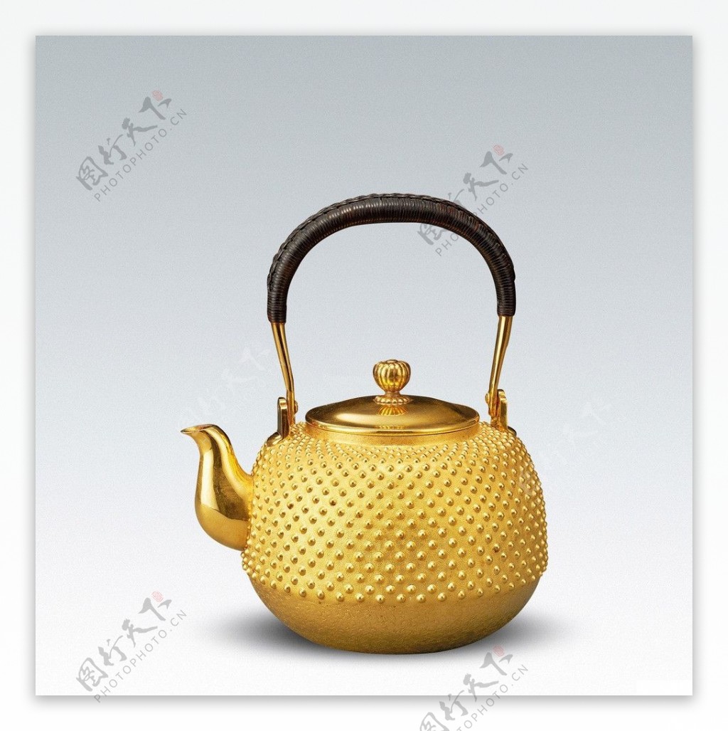 纯金茶壶图片