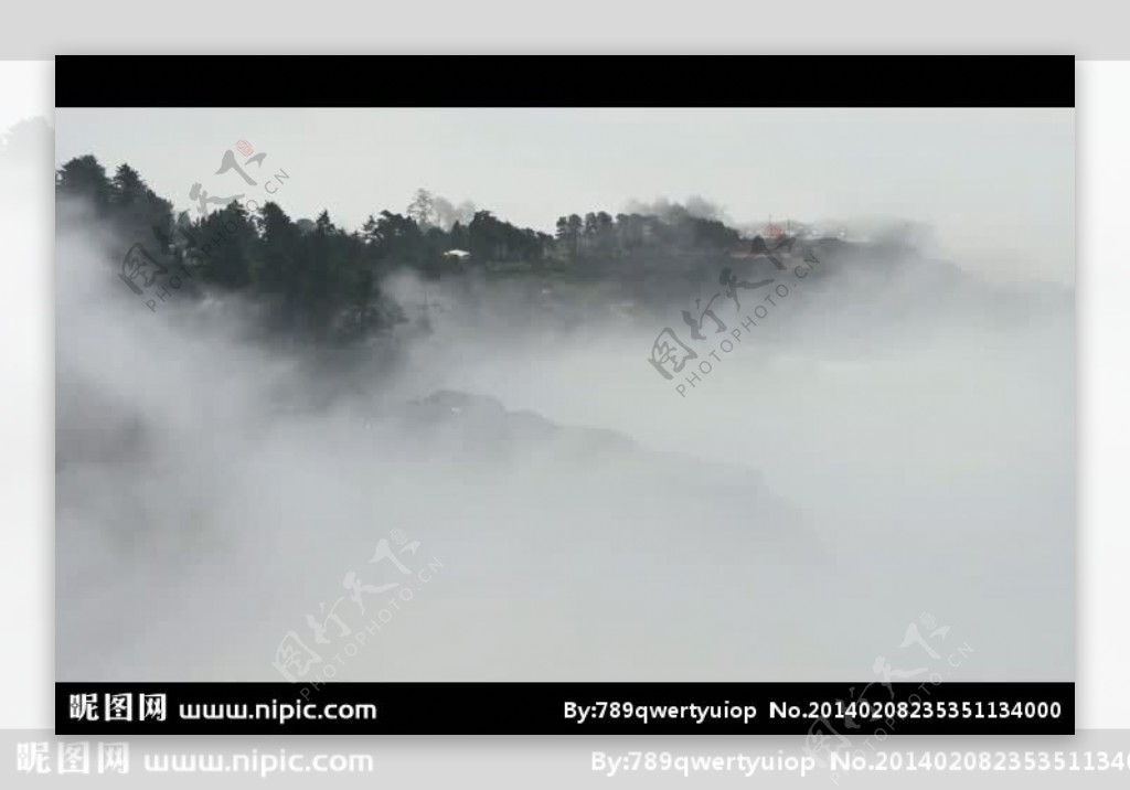 山峰云烟视频素材