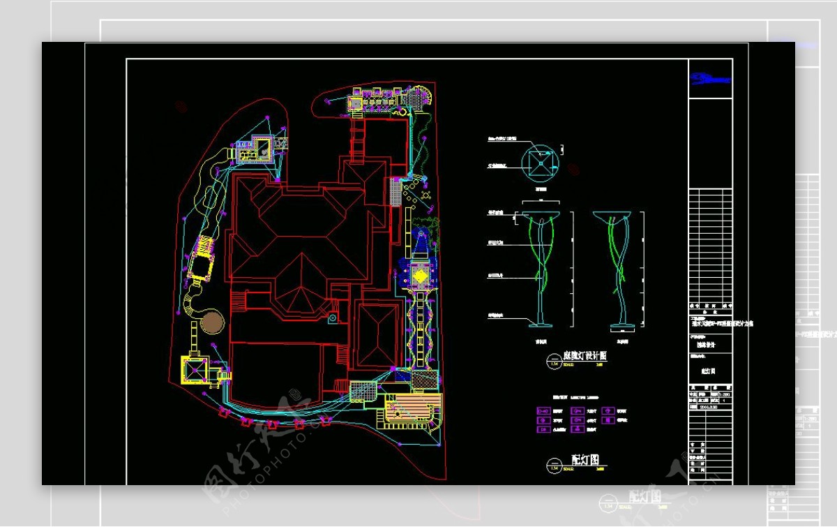 CAD灯具素材之三维灯库图片