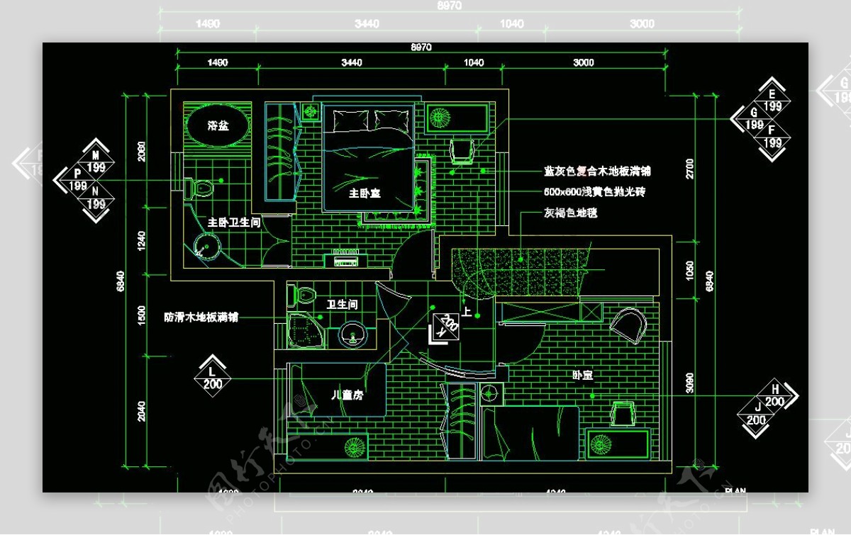 CAD之复式住宅图片