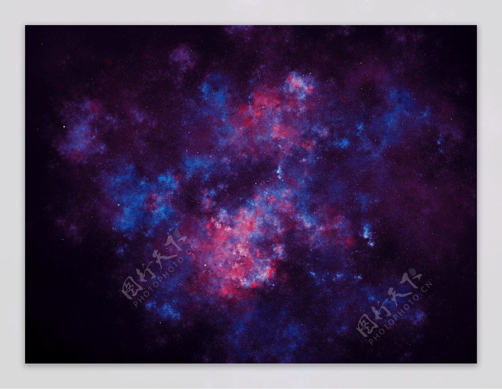 紫红色的星空图片