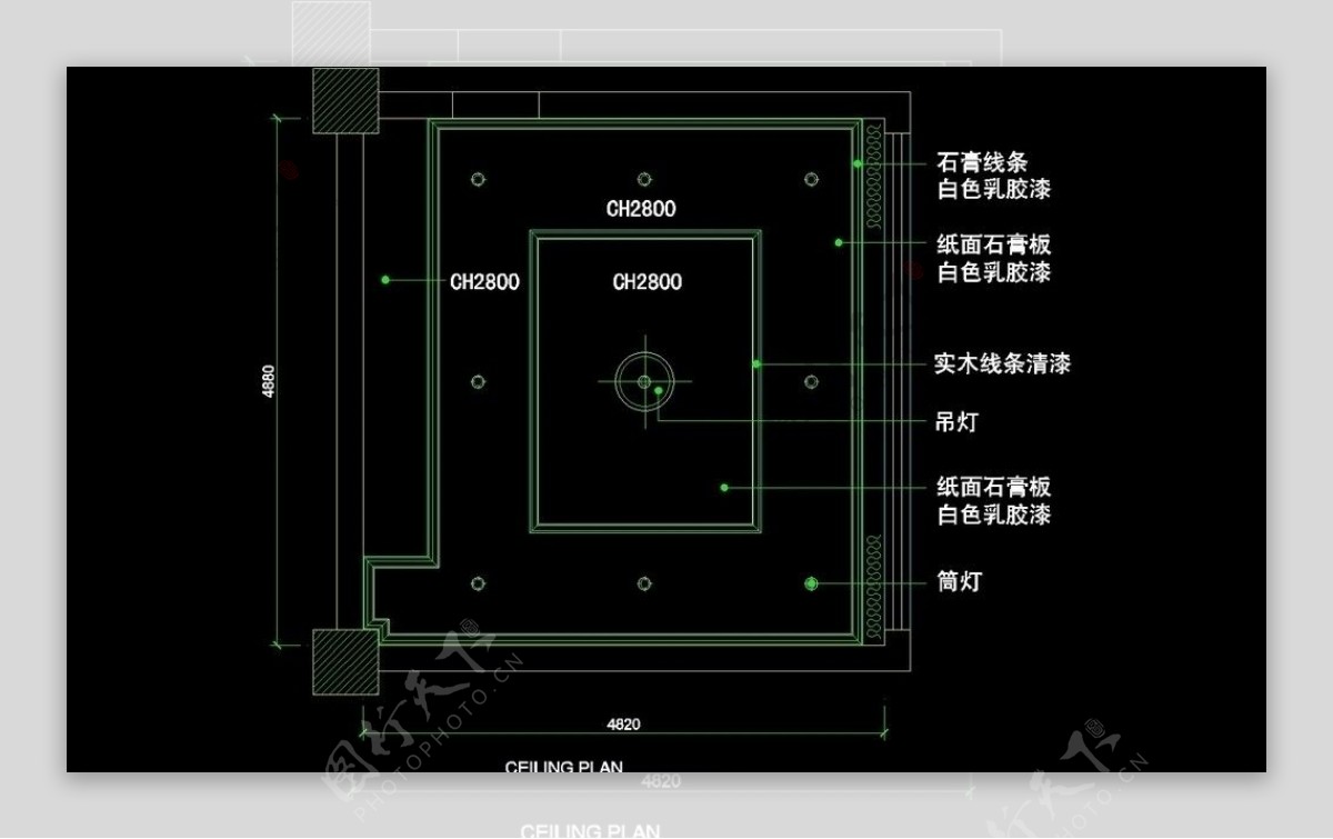 CAD餐厅设计素材图片