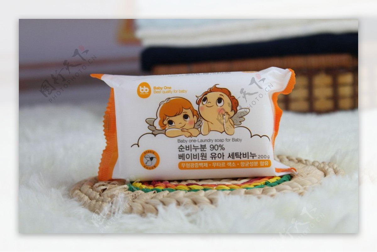 韩国婴儿进口洗衣皂图片