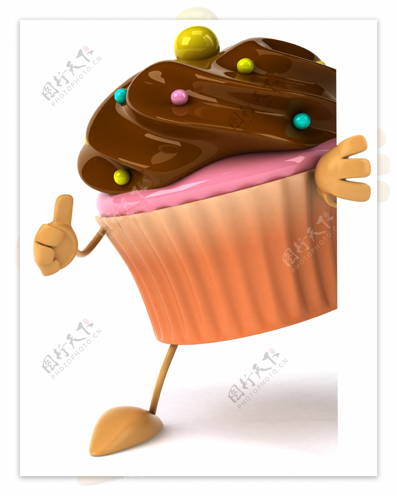 巧克力蛋糕3d小人图片