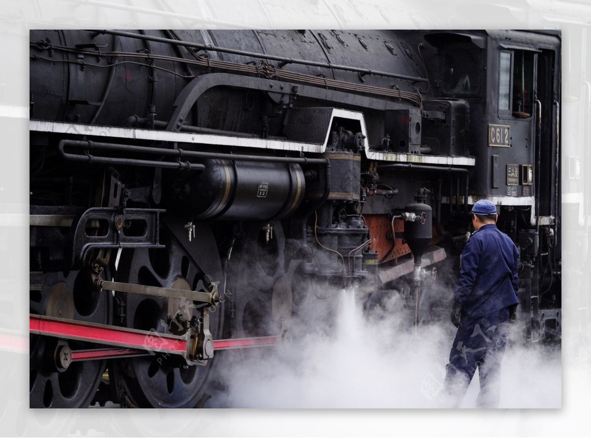 蒸气火车图片