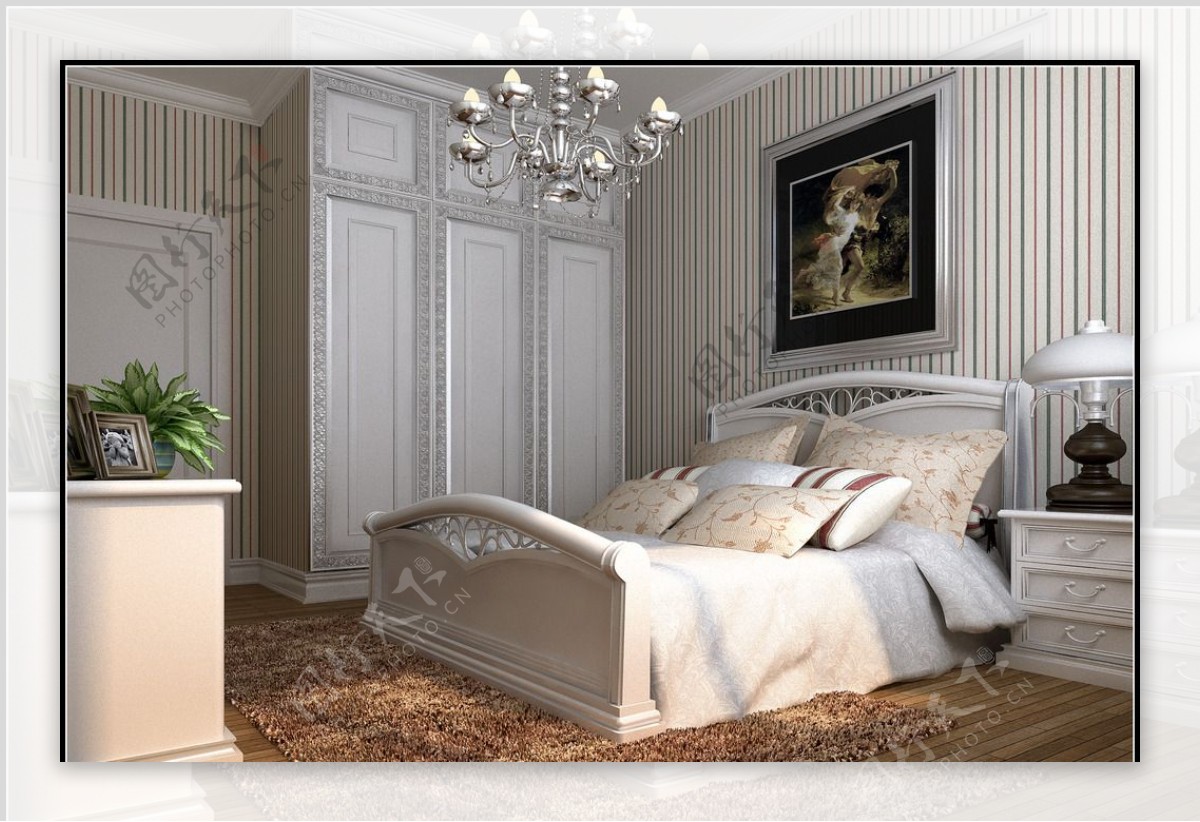 欧式卧室含贴图图片