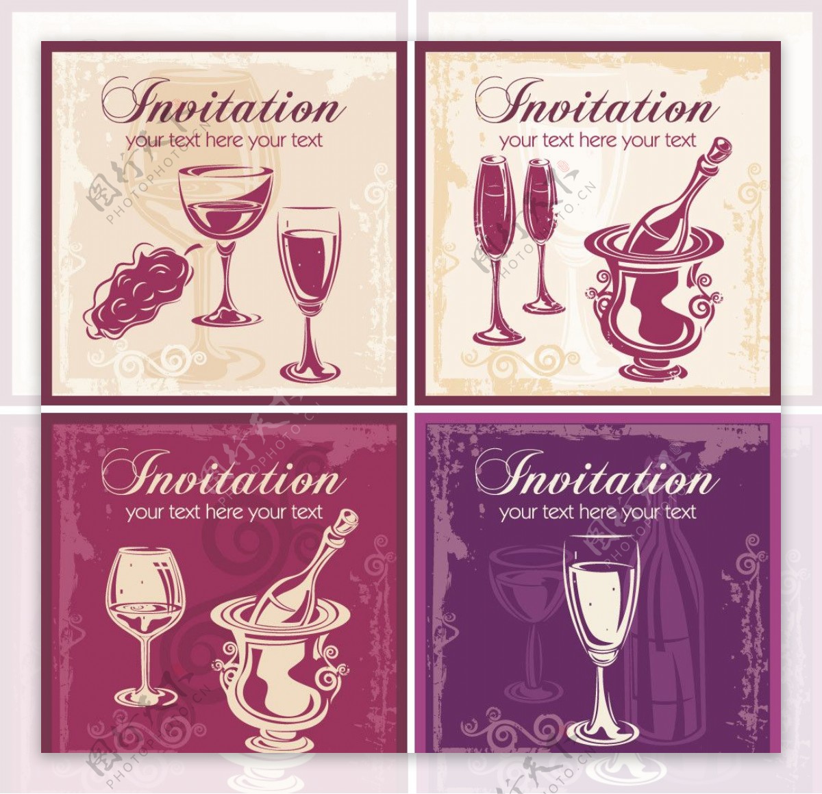 酒吧菜单封面设计红酒葡萄酒图片